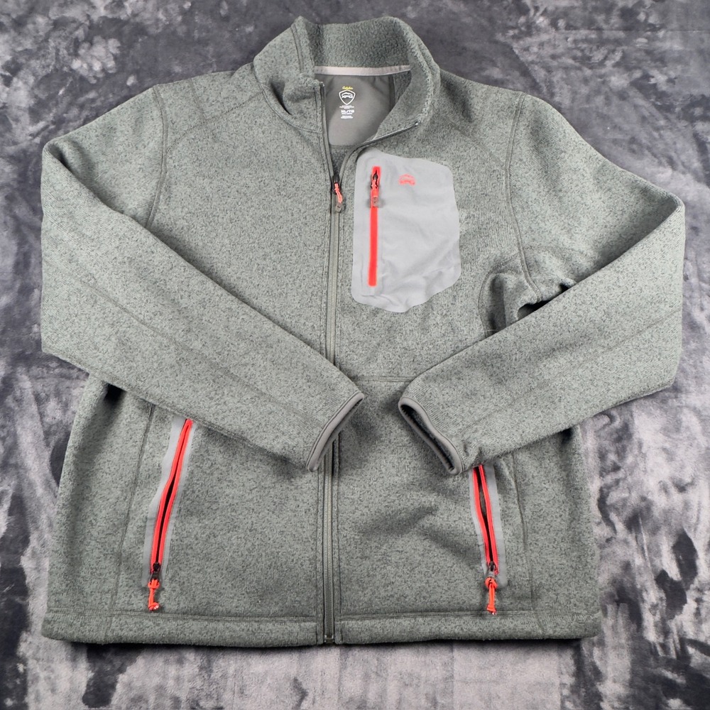 Cabela's XPG Fleece Jacket Mens XL Gray‎ Full Zip Extreme Performance Gear